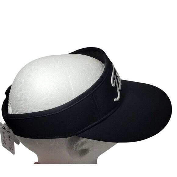 Titleist Womens Sundrop Sun Visor Hat Golf Black UPF 50 Wicking Adjustable NEW - Picture 9 of 13
